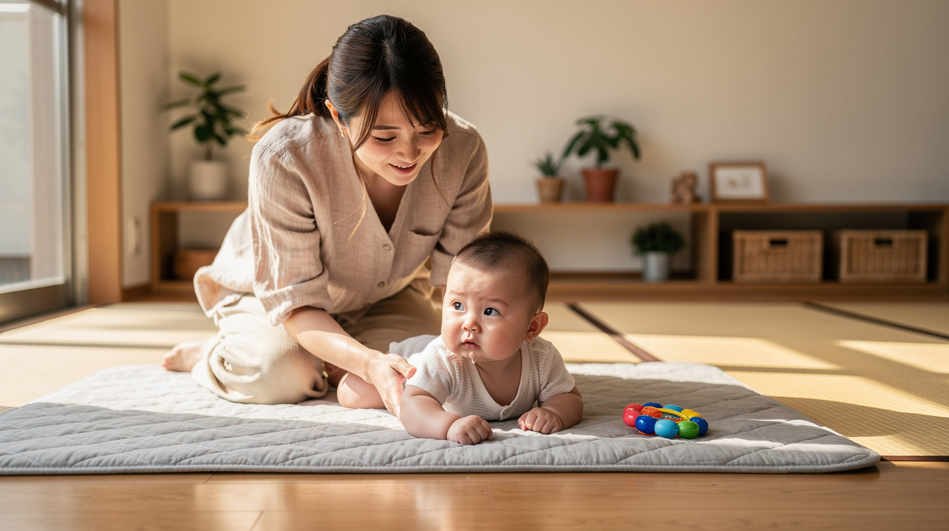 赤ちゃんうつ伏せ練習いつからでも共通!安全な始め方ステップ