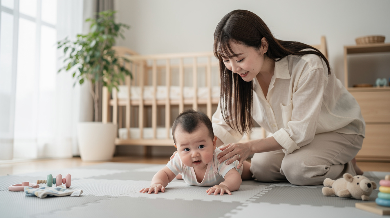 赤ちゃんうつ伏せ練習いつからが正解?月齢別の目安