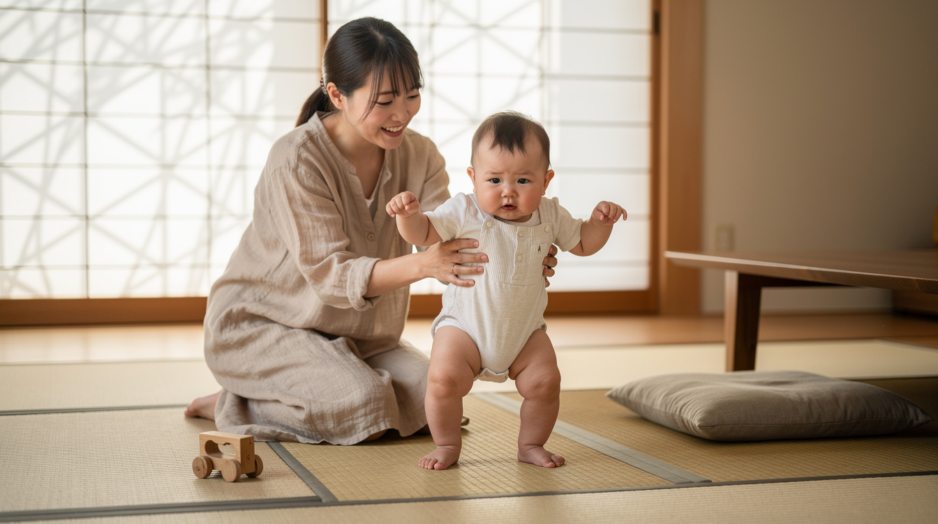 赤ちゃん立っちいつごろを促す!自宅でできる練習法とサポート