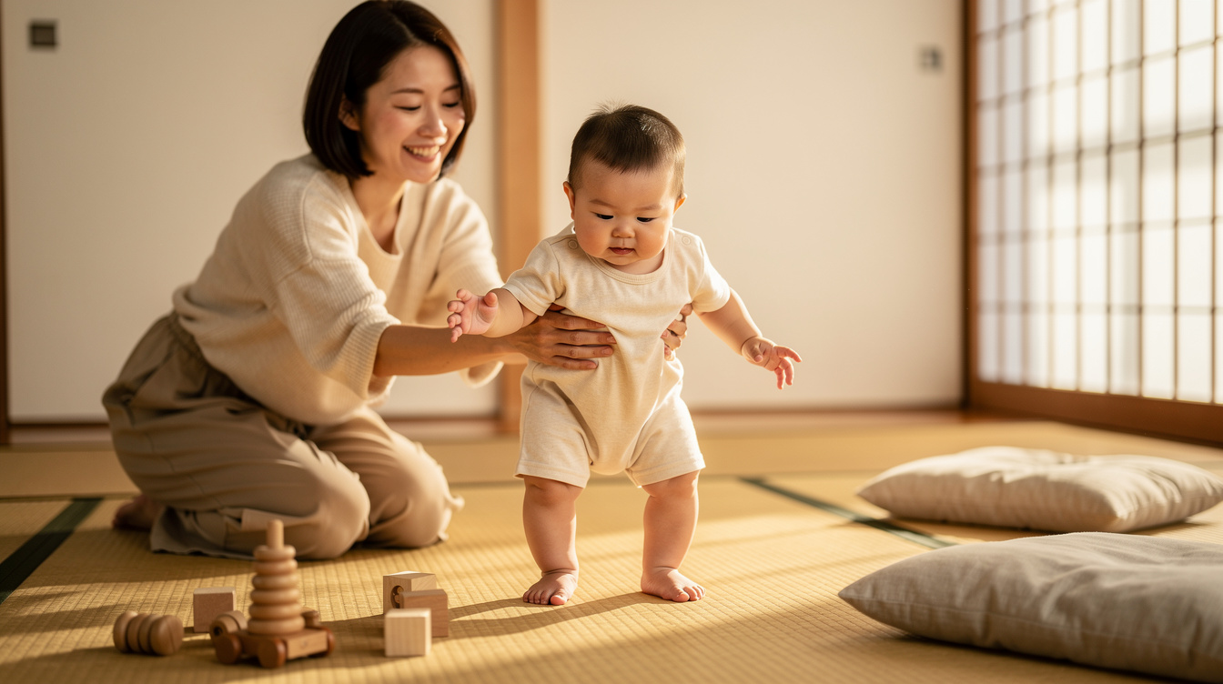 赤ちゃん立っちいつごろが平均?月齢の目安を知ろう