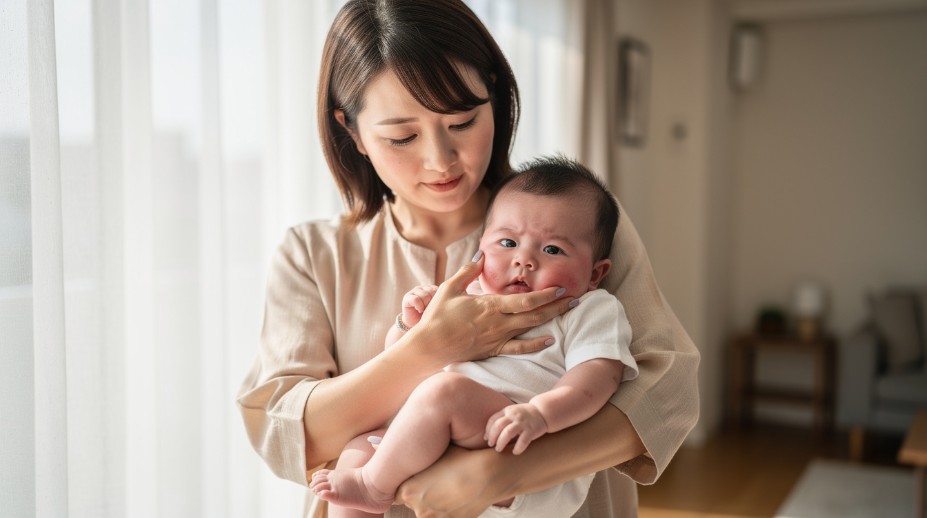 赤ちゃん湿疹顔原因を月齢別に詳しく解説