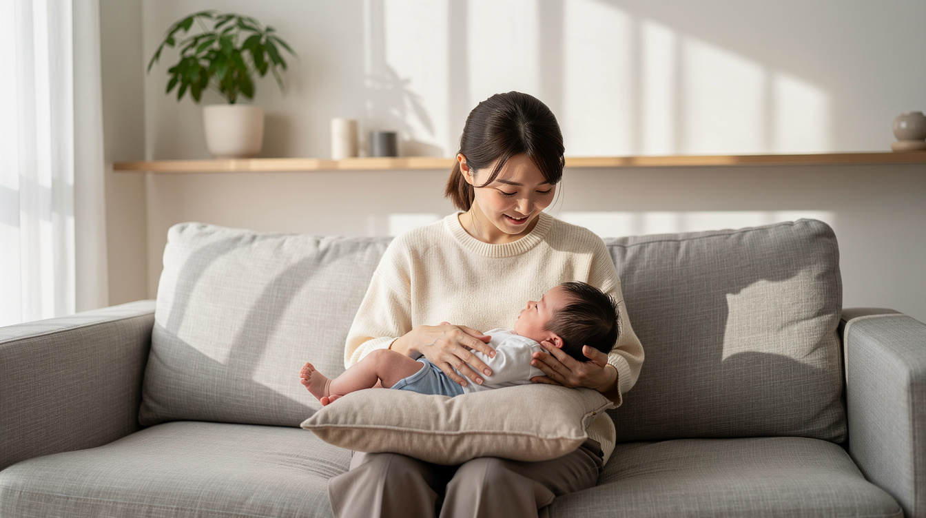 赤ちゃん頭形歪み直し方①｜向き癖を改善するポジショニング術