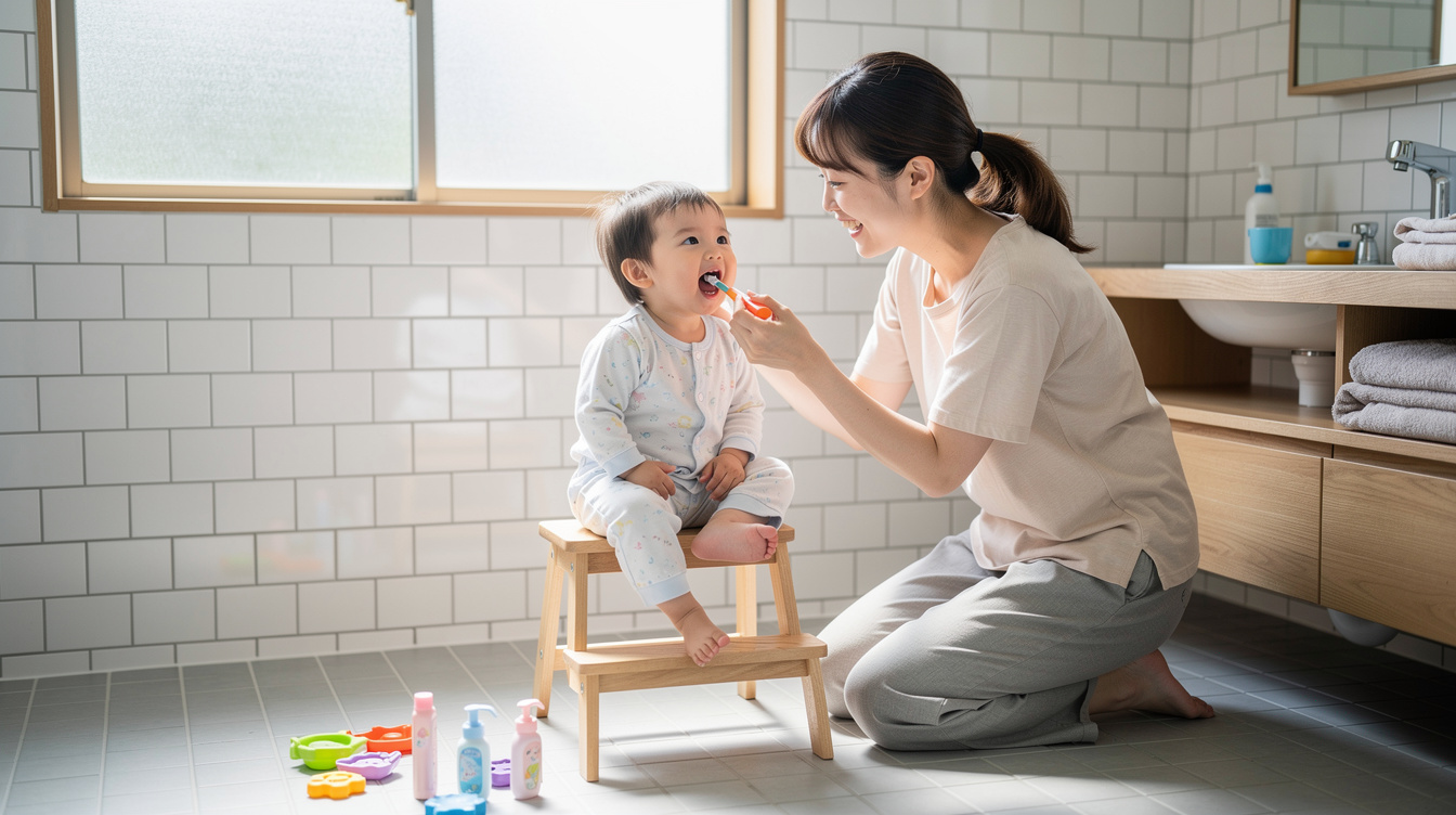 泣いても諦めない！1歳歯磨き嫌がる方法7つのコツ