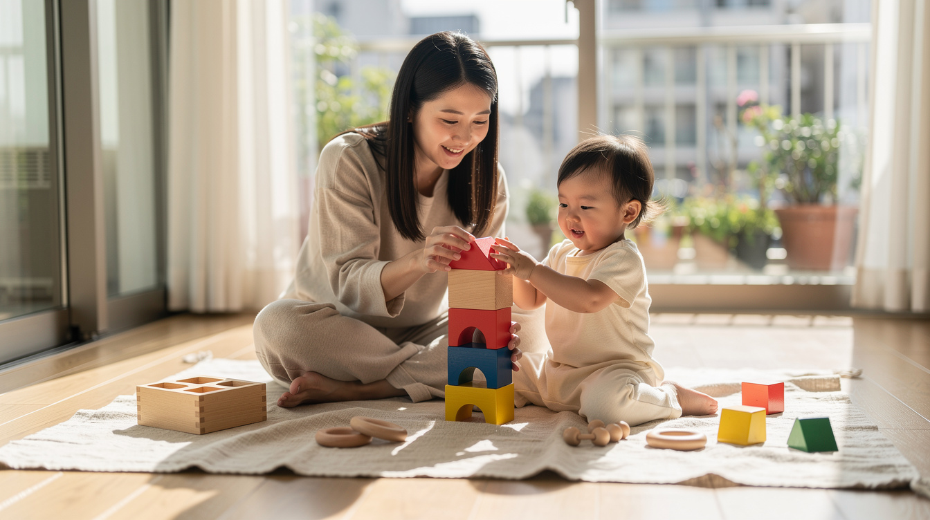 1歳積み木おすすめ知育玩具の選び方|素材・サイズ・安全性