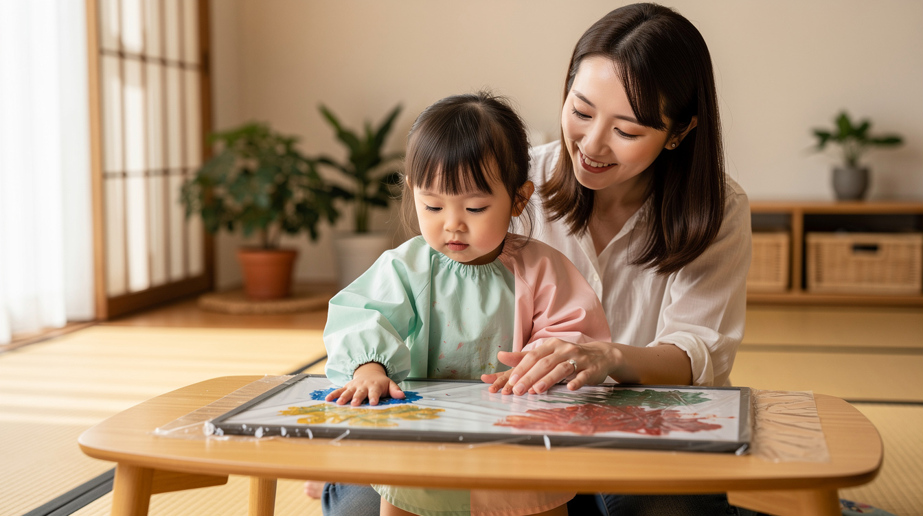 2歳室内遊びアート汚れない方法が求められる理由