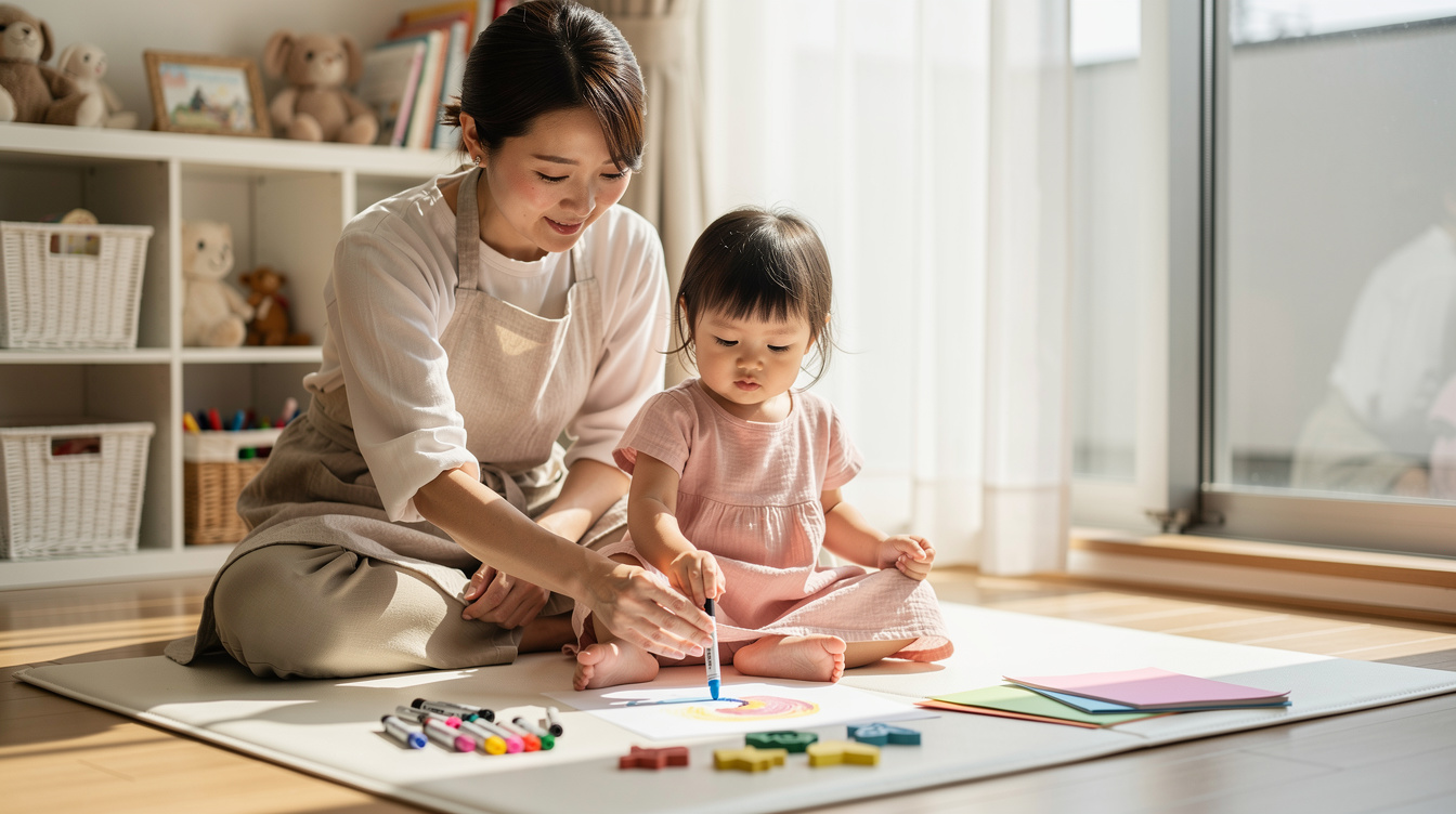 2歳室内遊びアート汚れないを実現する素材選びのコツ
