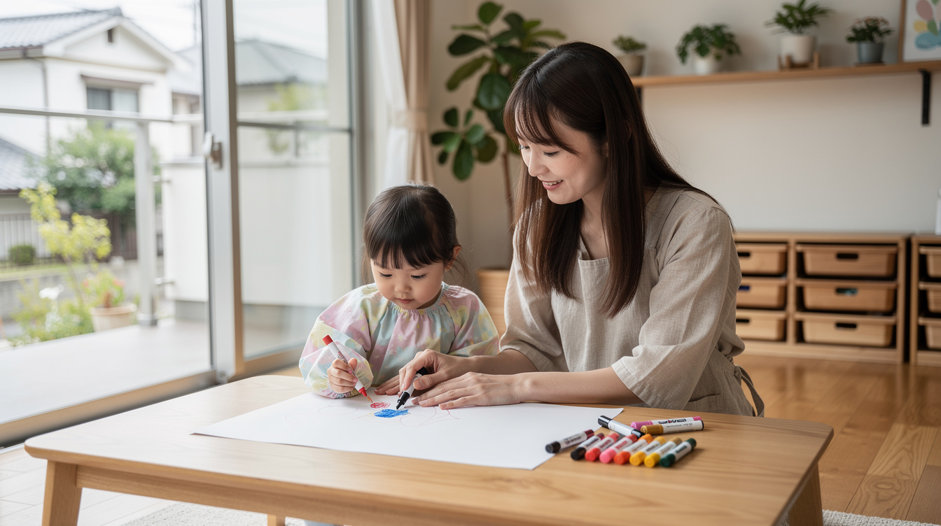 2歳室内遊びアート汚れないアイデア10選|今日からできる実践法