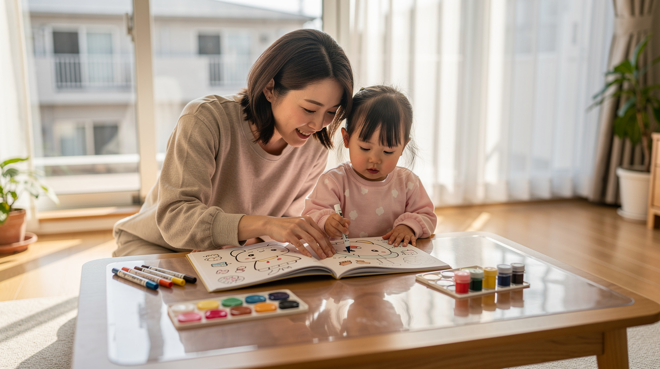 2歳室内遊びアート汚れないが大切な理由|2歳児の発達と創作活動