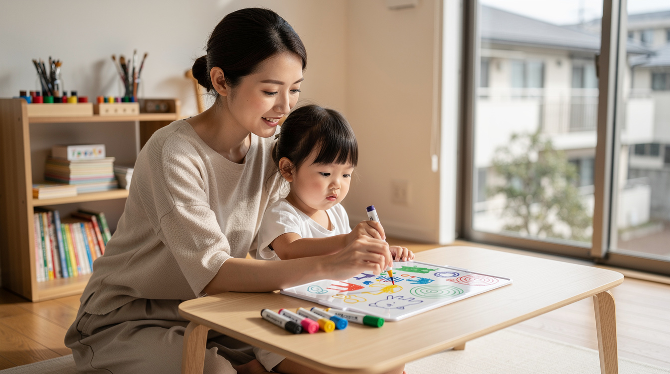 2歳室内遊びアート汚れないおすすめ7選|具体的なやり方