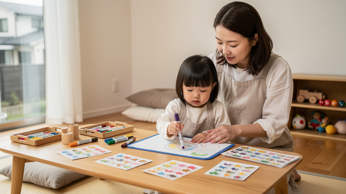 2歳室内遊びアート汚れないが重要な理由|2歳の発達と遊びの関係