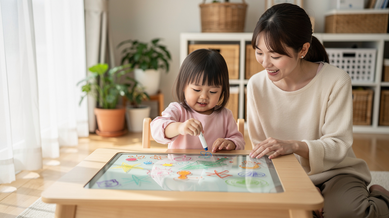 2歳室内遊びアート汚れないおすすめアイデア【道具なし・低リスク編】