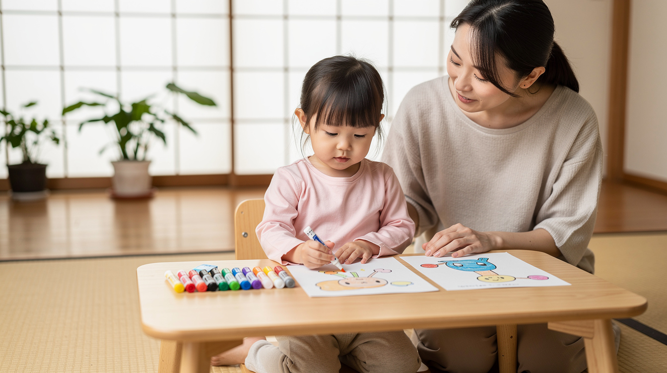 2歳室内遊びアート汚れない!おすすめ7つの方法