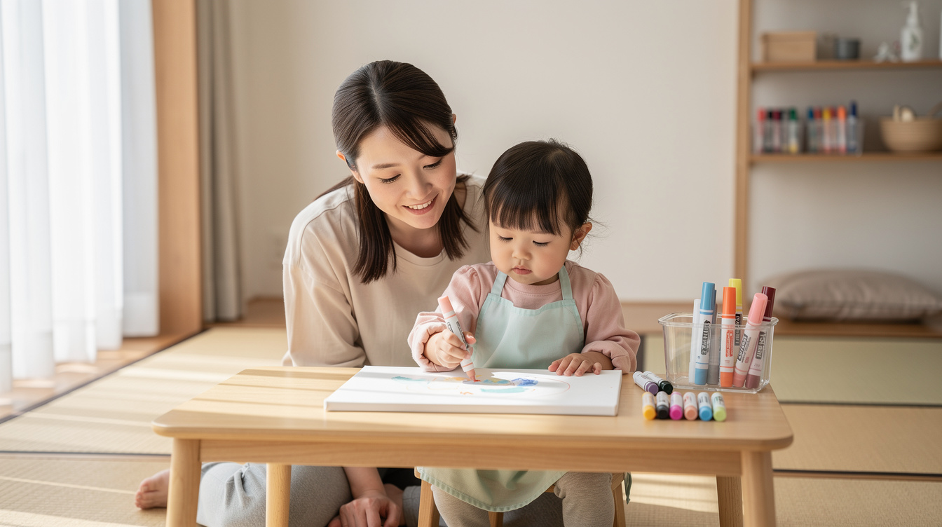 2歳室内遊びアート汚れないが重要な理由とは?