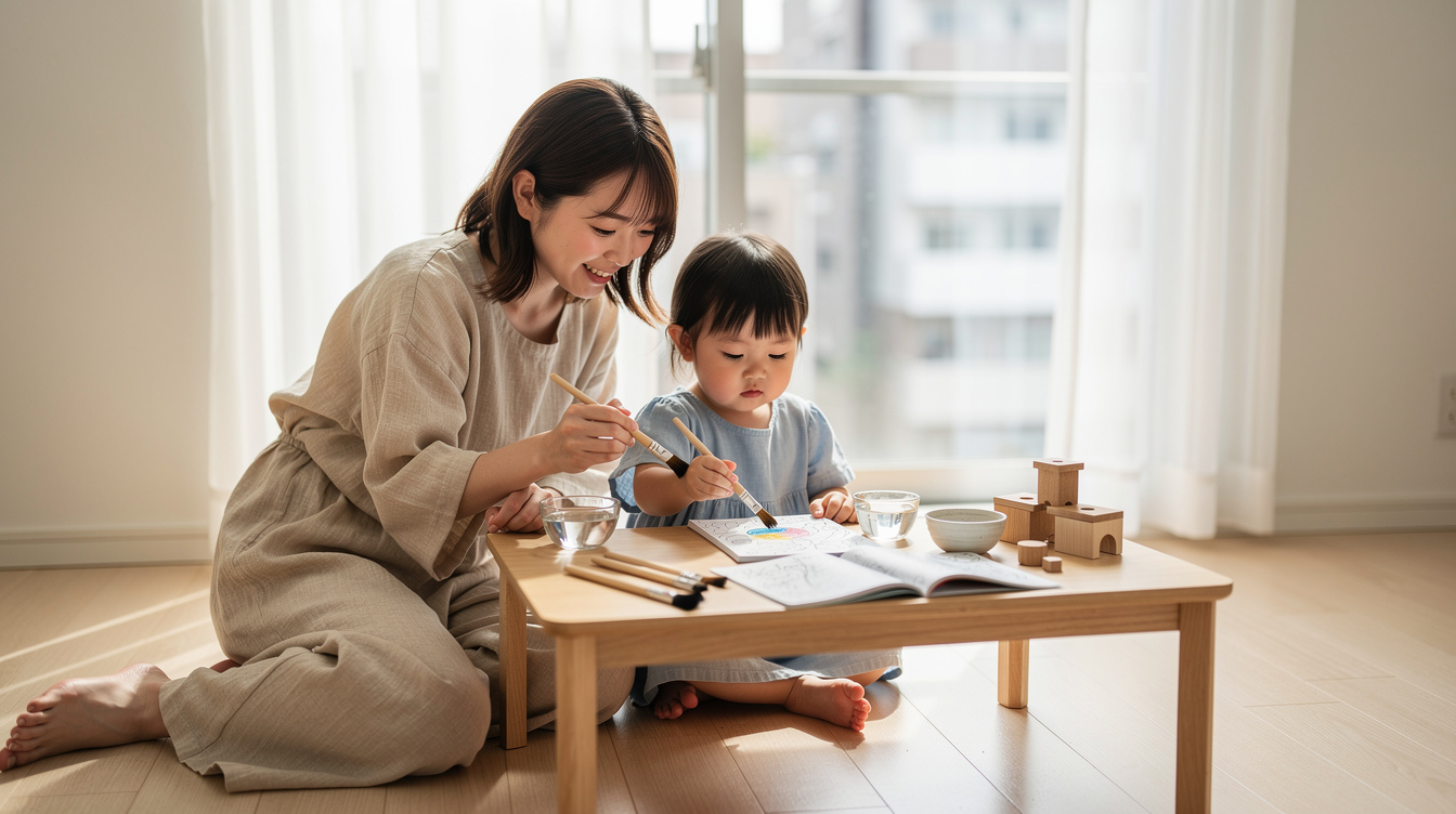 2歳室内遊びアート汚れない7つのアイデア完全解説