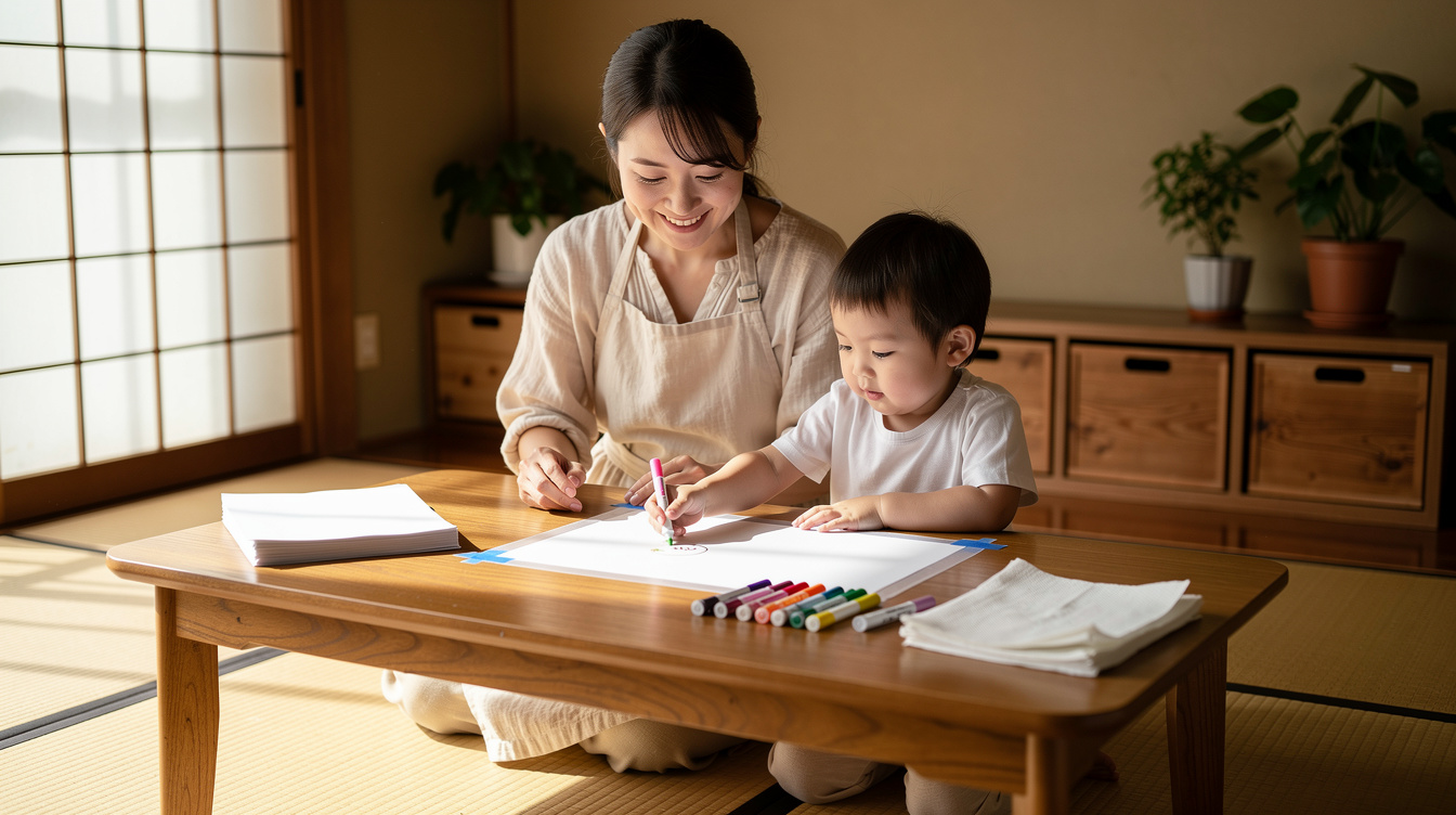 2歳室内遊びアート汚れないが難しい理由と解決策