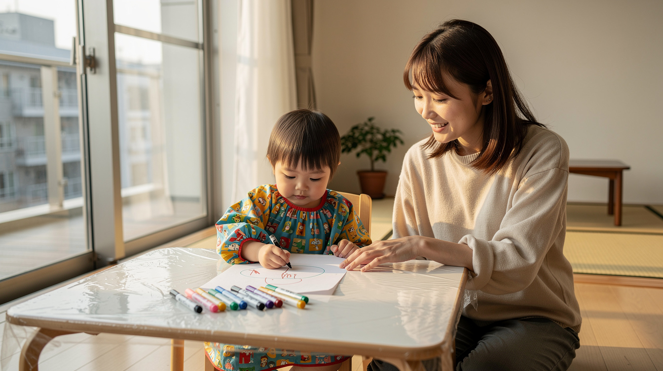 2歳室内遊びアート汚れないが難しい理由と解決策