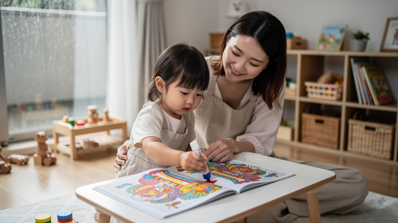 2歳室内遊びアート汚れないが重要な理由