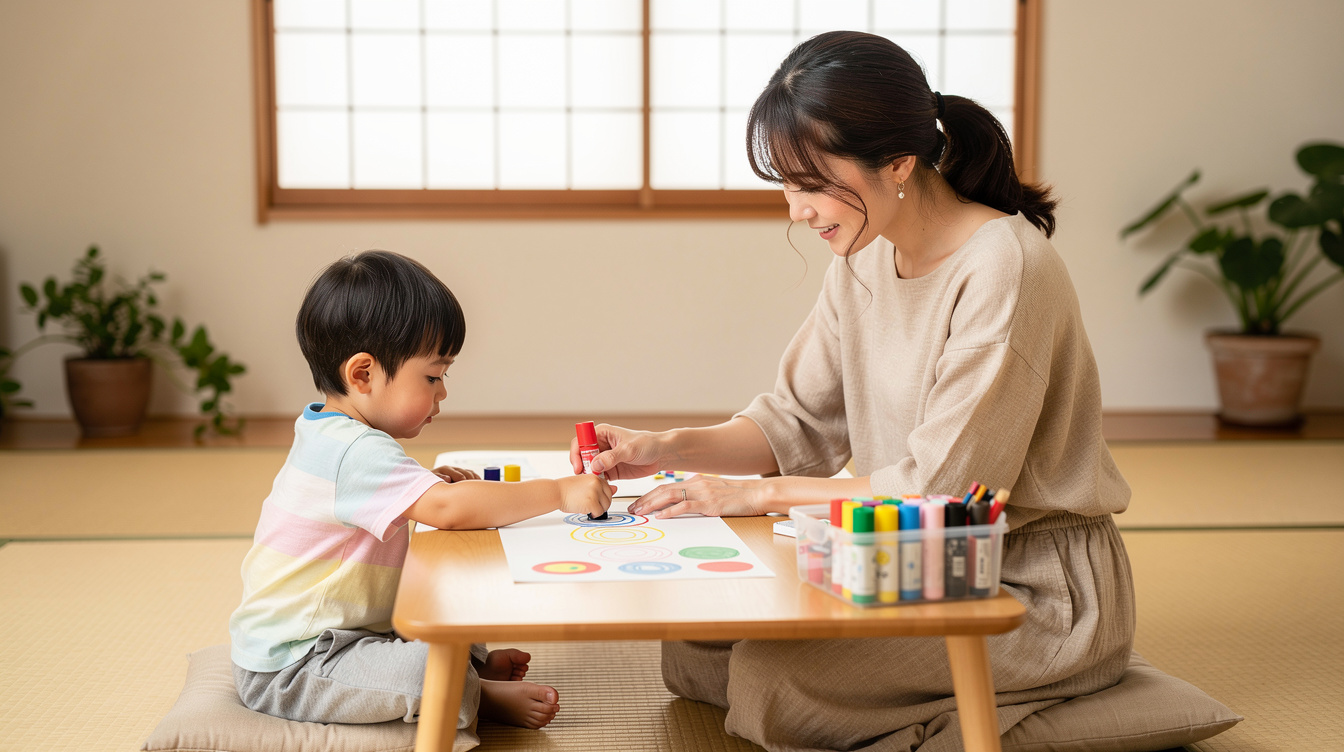 2歳室内遊びアート汚れないおすすめ7選【具体的な方法】