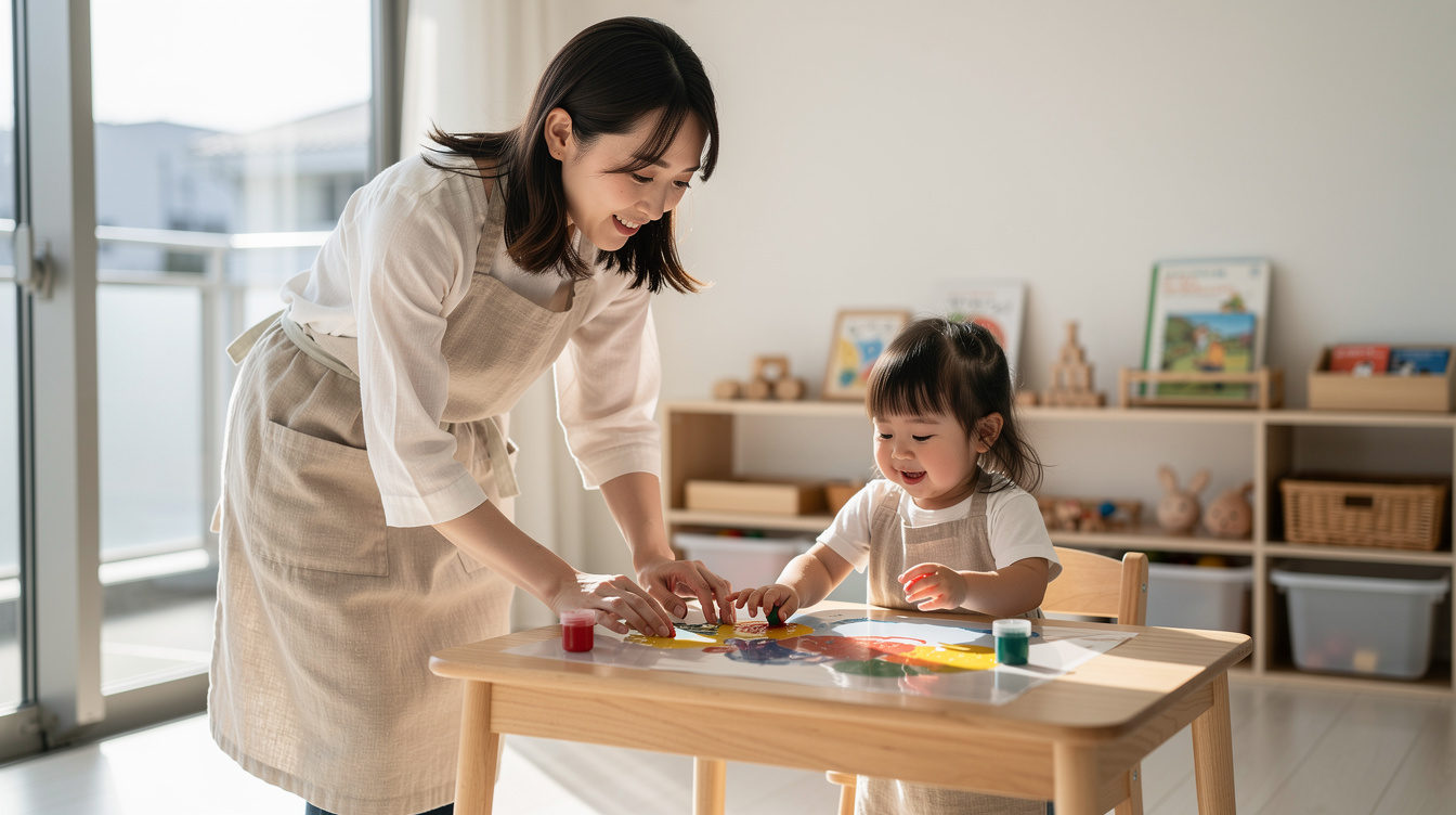 2歳室内遊びアート汚れないが注目される理由