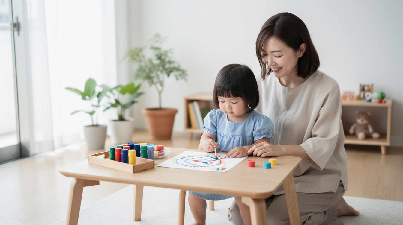 2歳室内遊びアート汚れないが重要な理由と発達への効果