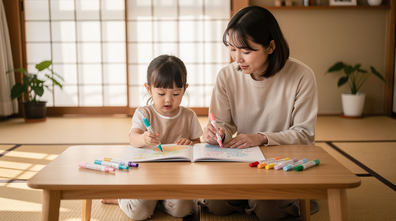 2歳室内遊びアート汚れない厳選7つの方法
