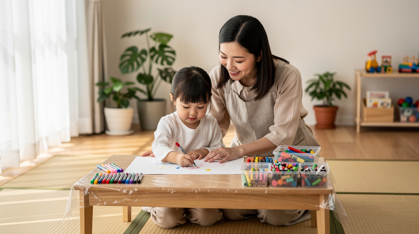 2歳室内遊びアート汚れないが難しい理由と解決策