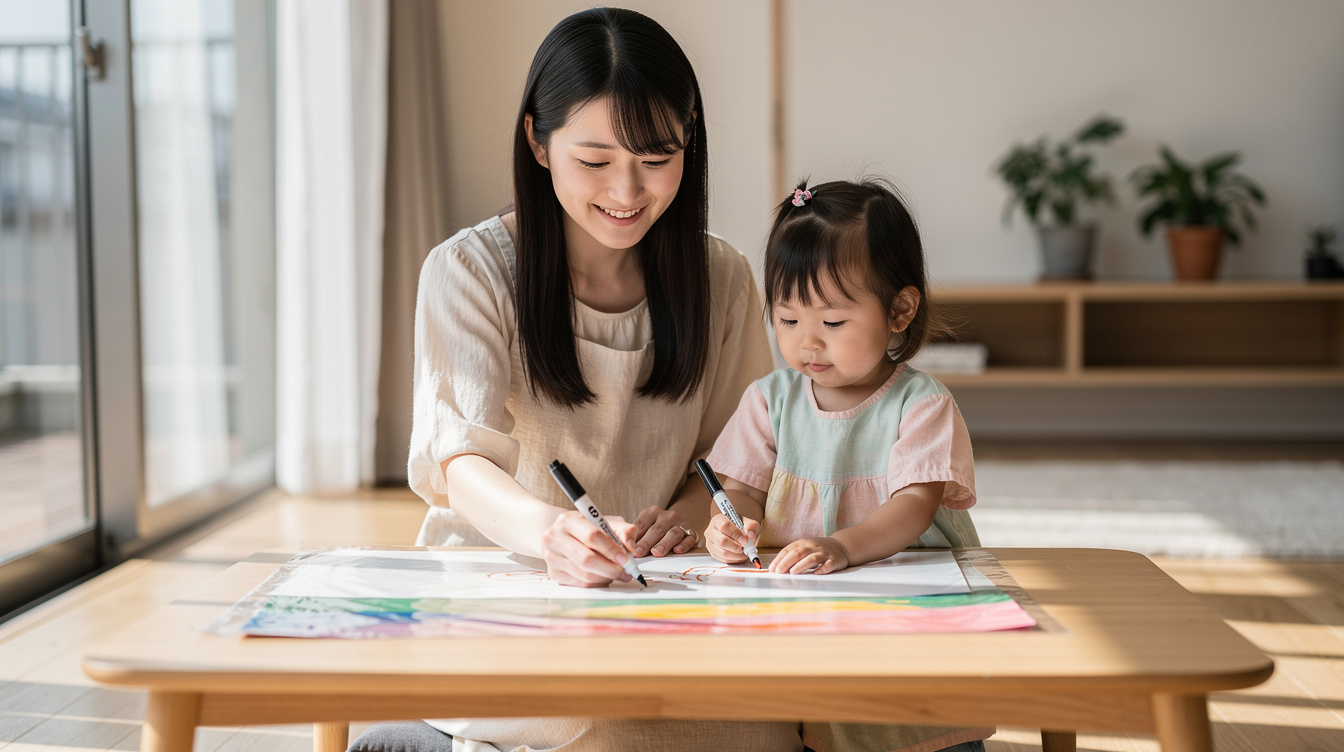 2歳室内遊びアート汚れないおすすめアイデア5選