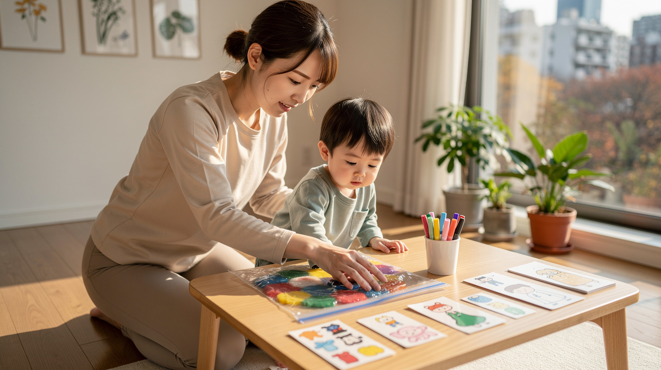 2歳室内遊びアート汚れない人気アイデア7選(前半)