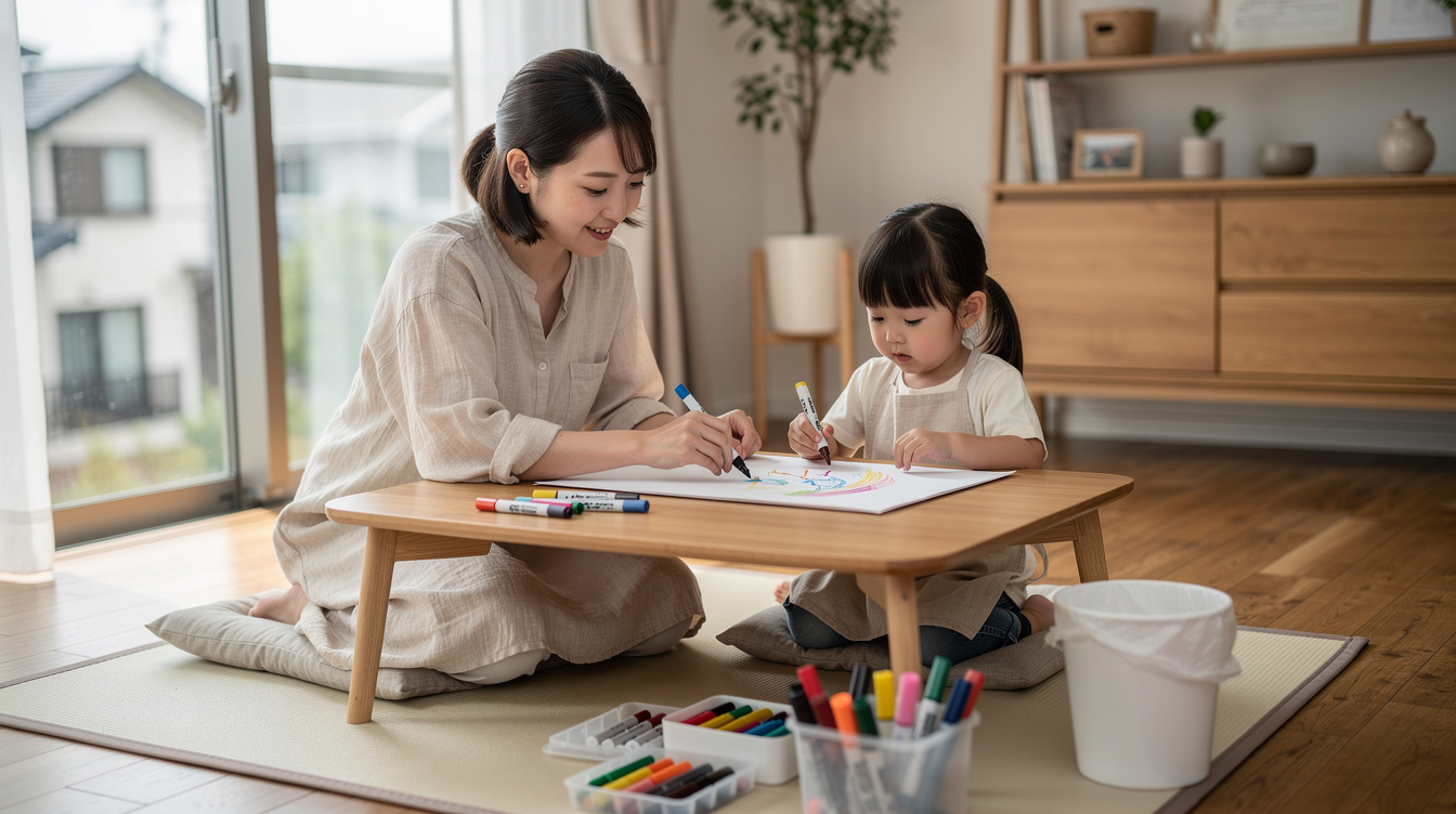 2歳室内遊びアート汚れないが大切な理由とは?