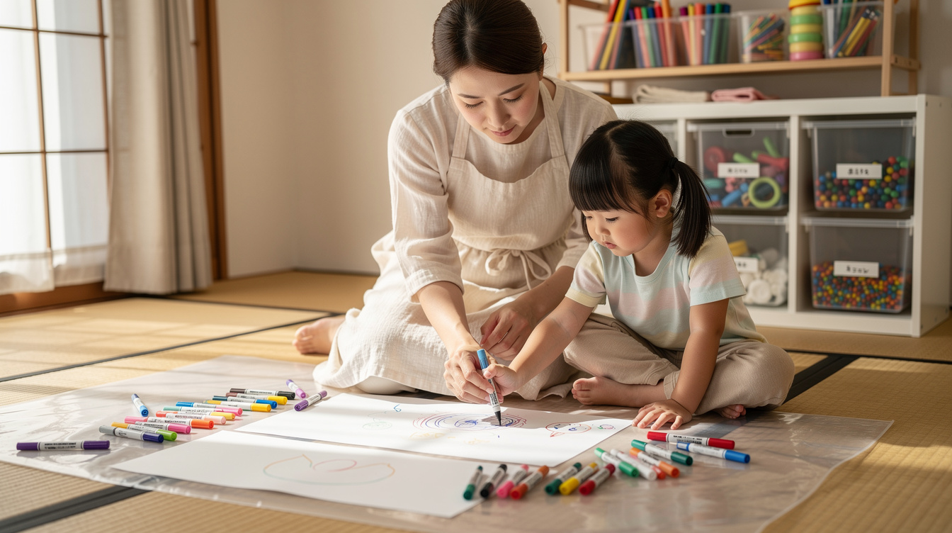 2歳室内遊びアート汚れないための環境づくり完全ガイド