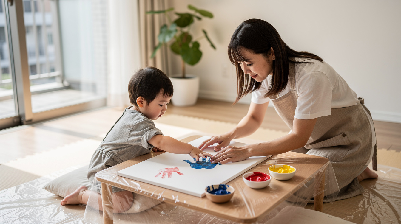2歳室内遊びアート汚れないために知っておきたい基礎知識
