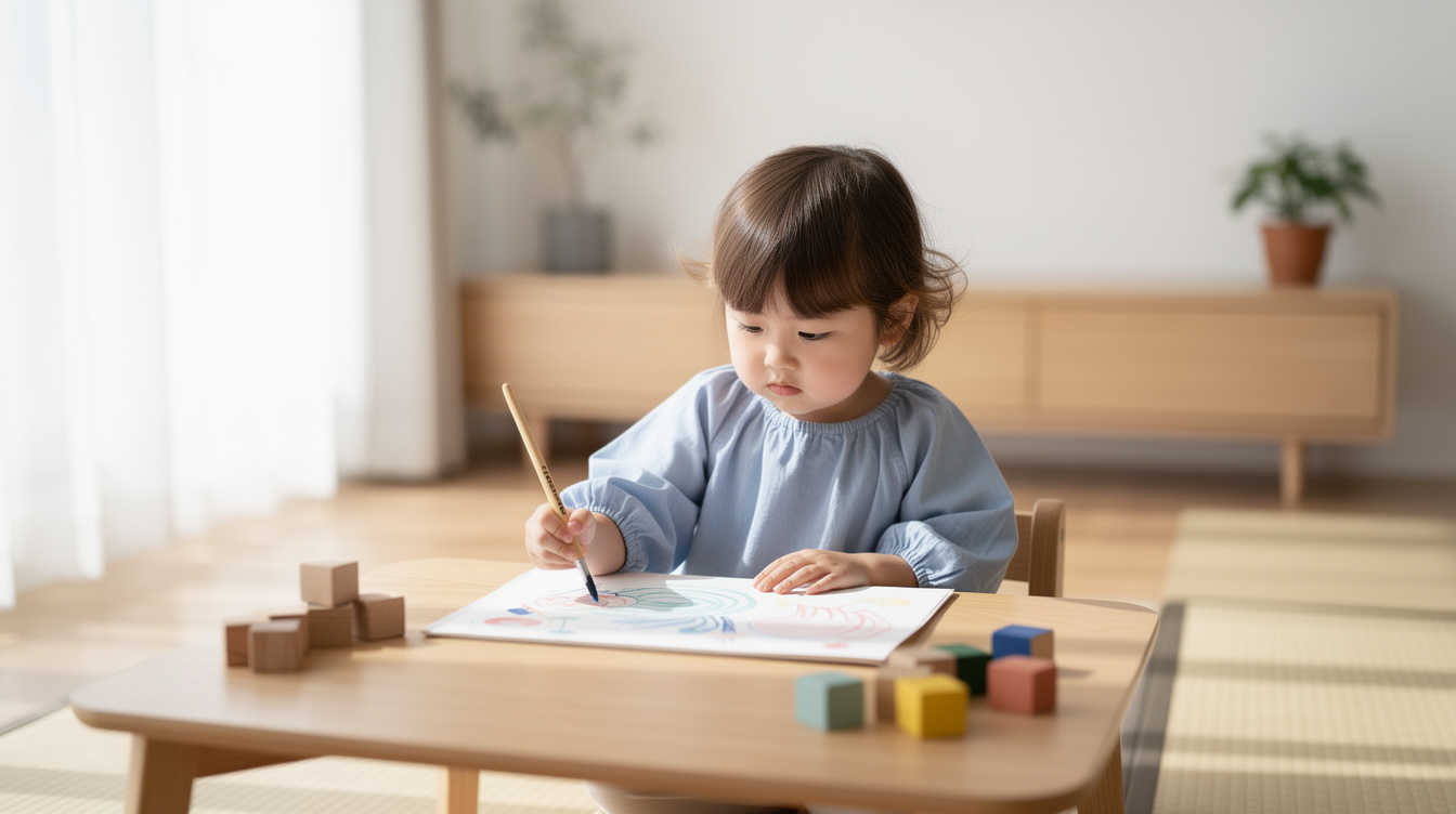 2歳室内遊びアート汚れないが注目される理由