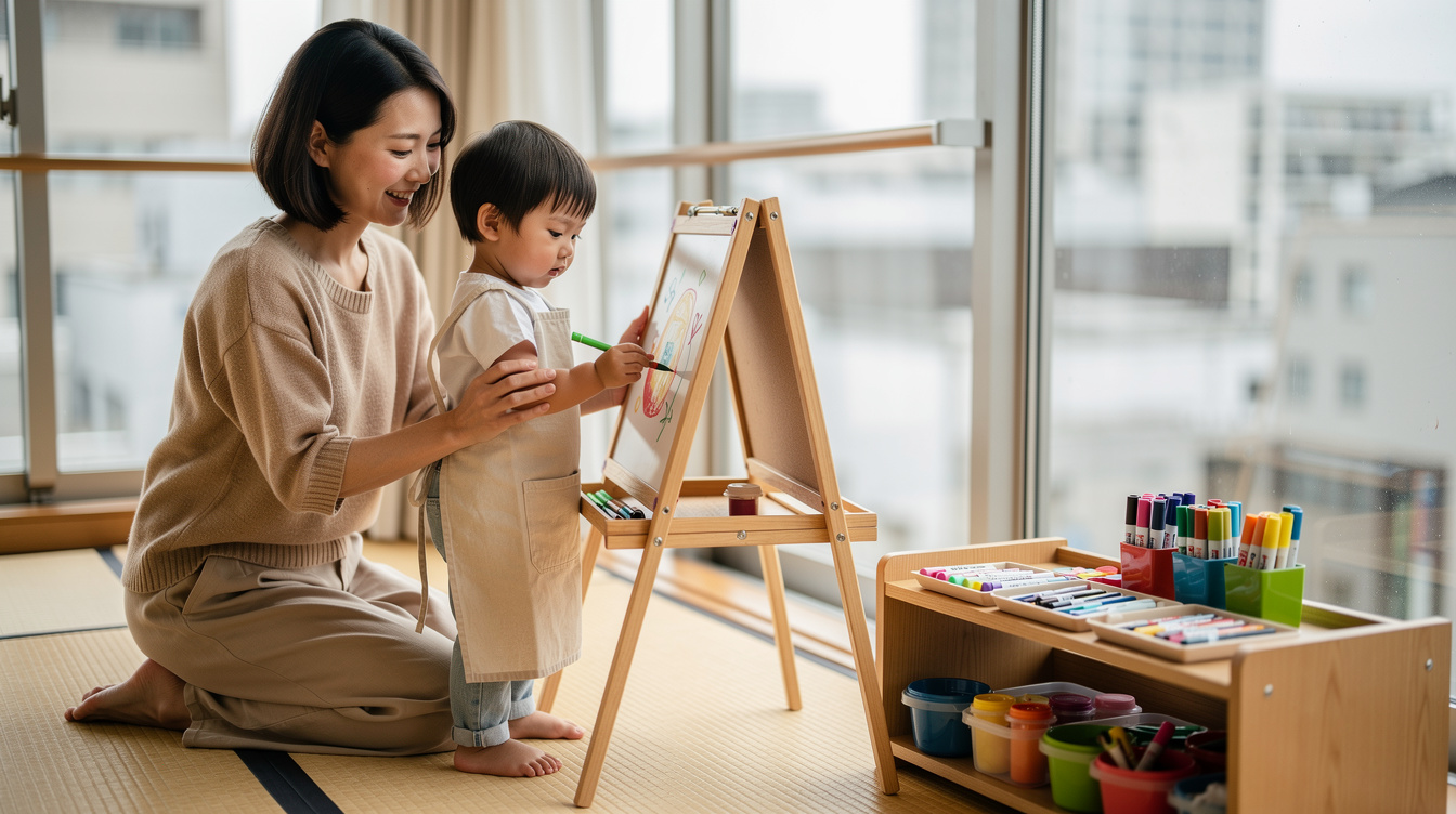 2歳室内遊びアート汚れない方法【おすすめ7選】