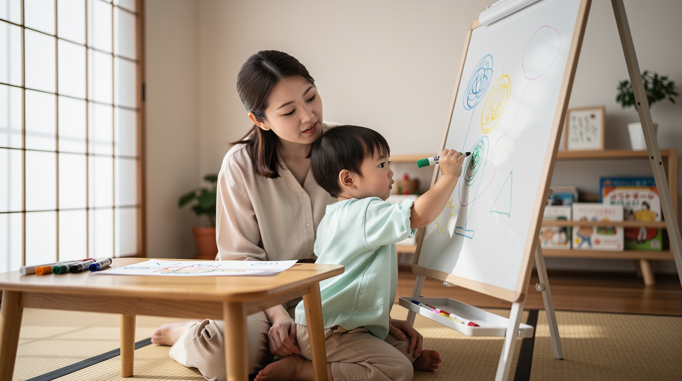 2歳室内遊びアート汚れない|今すぐできる鉄板アイデア5選