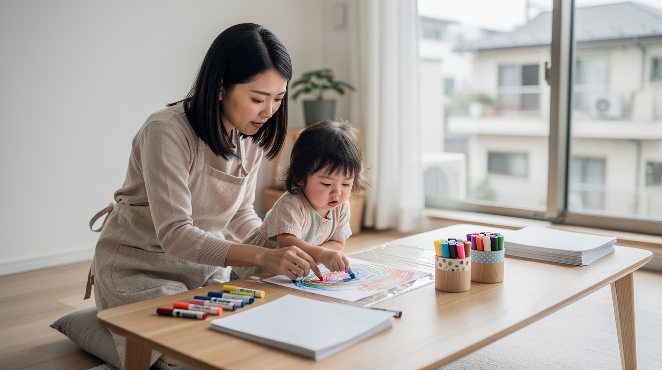2歳室内遊びアート汚れないが難しい理由と解決策