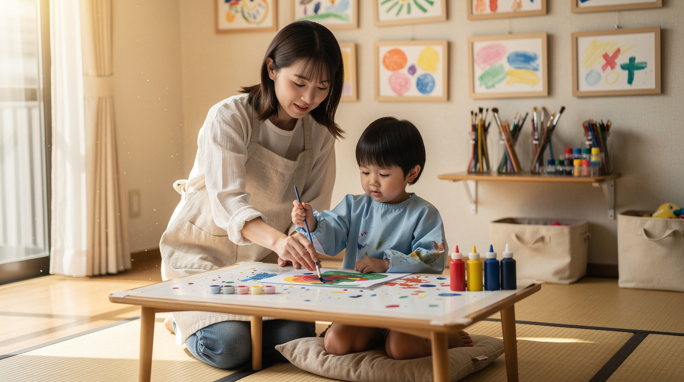 2歳室内遊びアート汚れないを実現する環境づくりのコツ