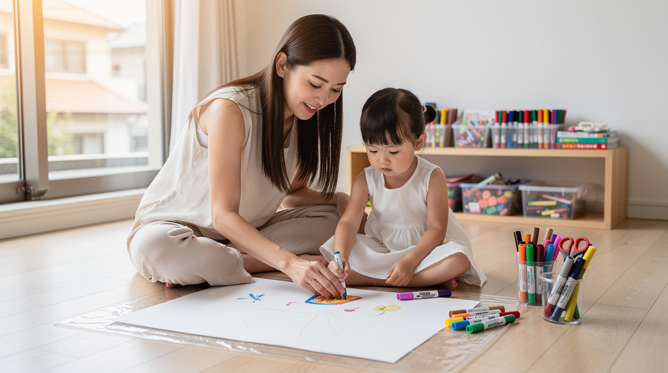 2歳室内遊びアート汚れないが重要な理由とは?