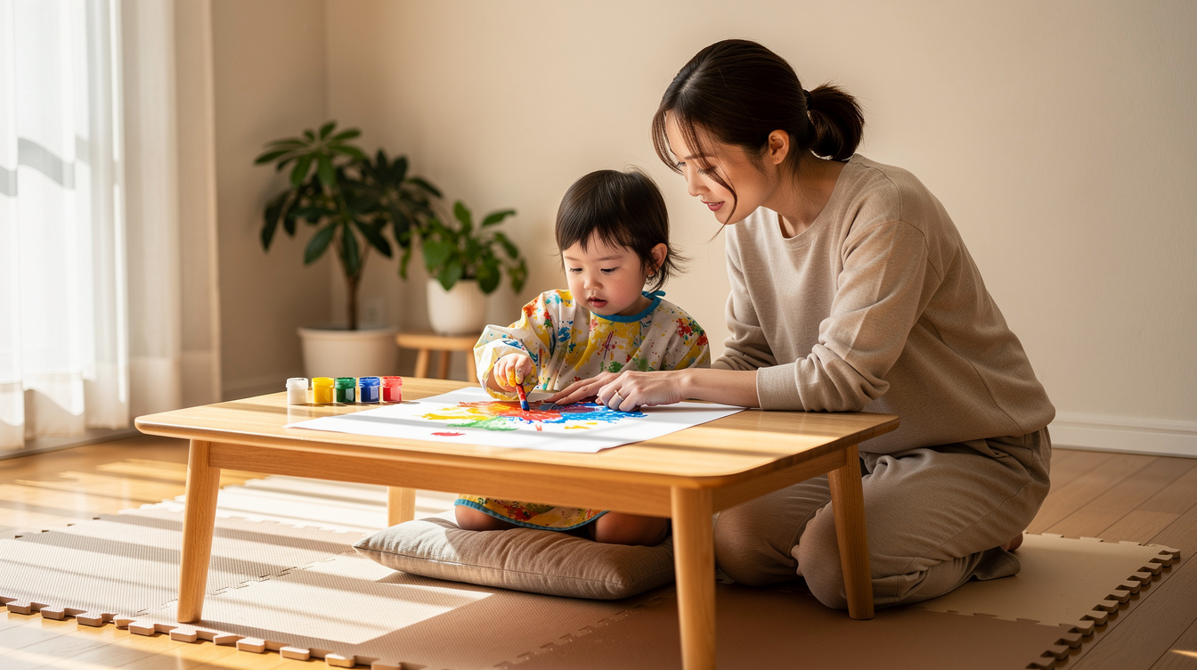 2歳室内遊びアート汚れないが難しい理由と解決策