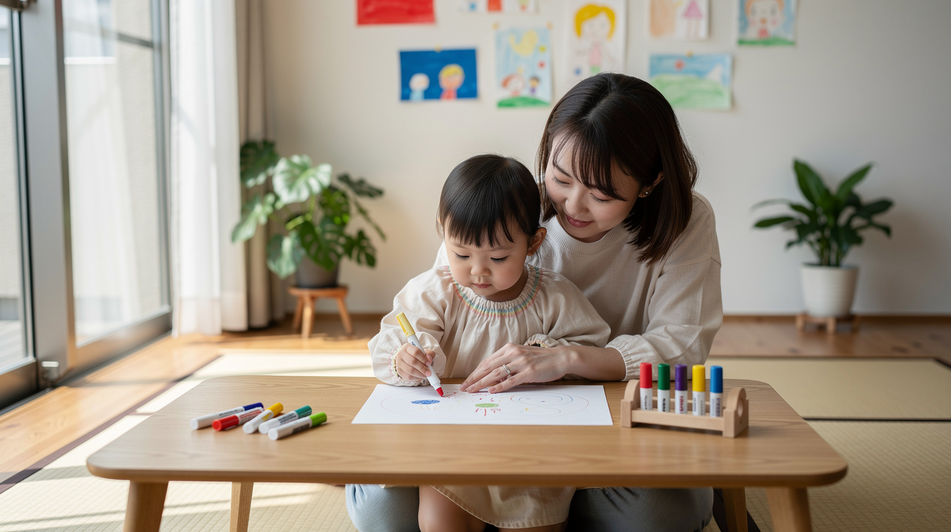 2歳室内遊びアート汚れない!人気アイデア5選