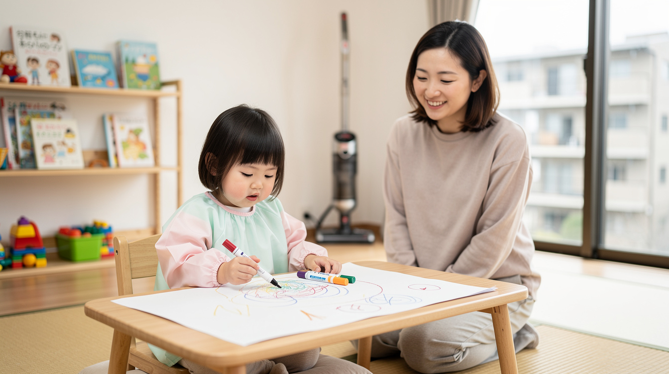 2歳室内遊びアート汚れないが重要な理由とは?