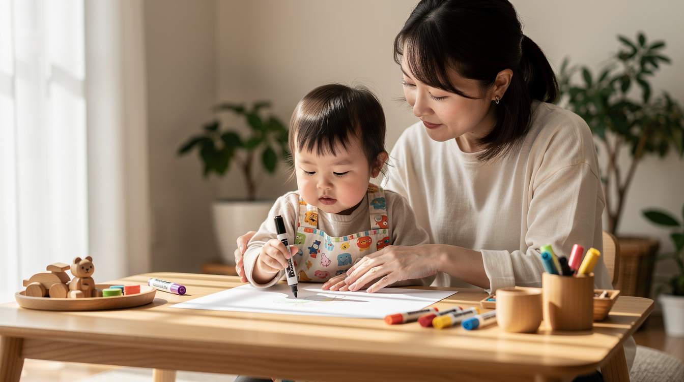 2歳室内遊びアート汚れないおすすめ遊び5選【定番編】