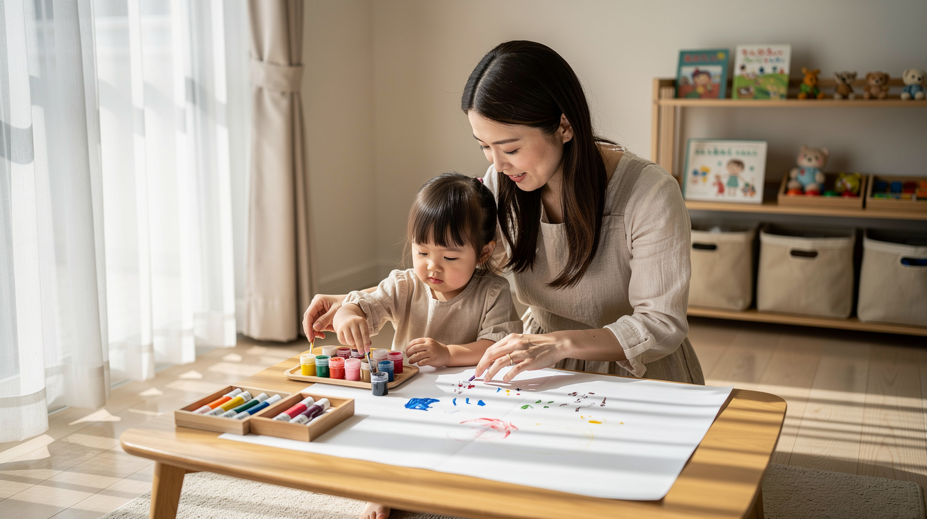 2歳室内遊びアート汚れないが大切な理由とは?