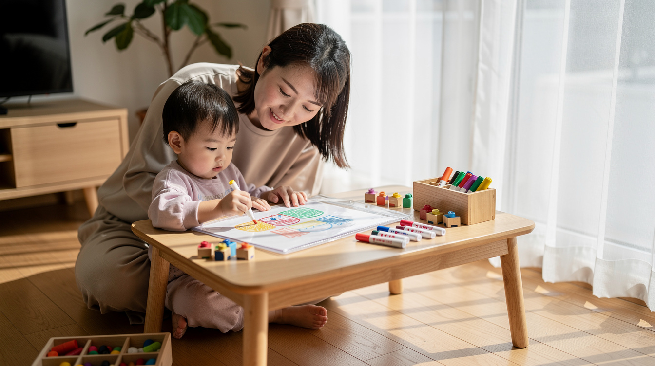 2歳室内遊びアート汚れない人気アイデア5選