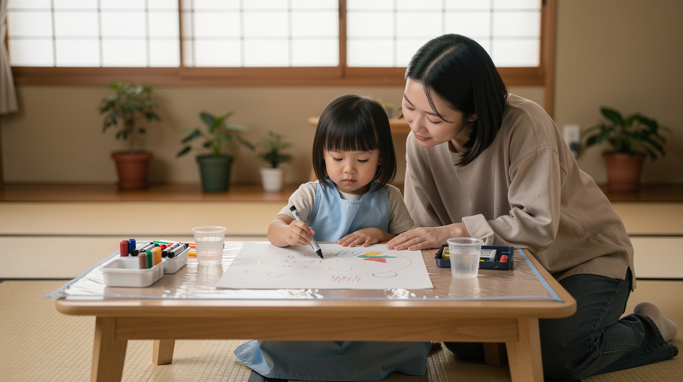 2歳室内遊びアート汚れないが重要な理由とは?