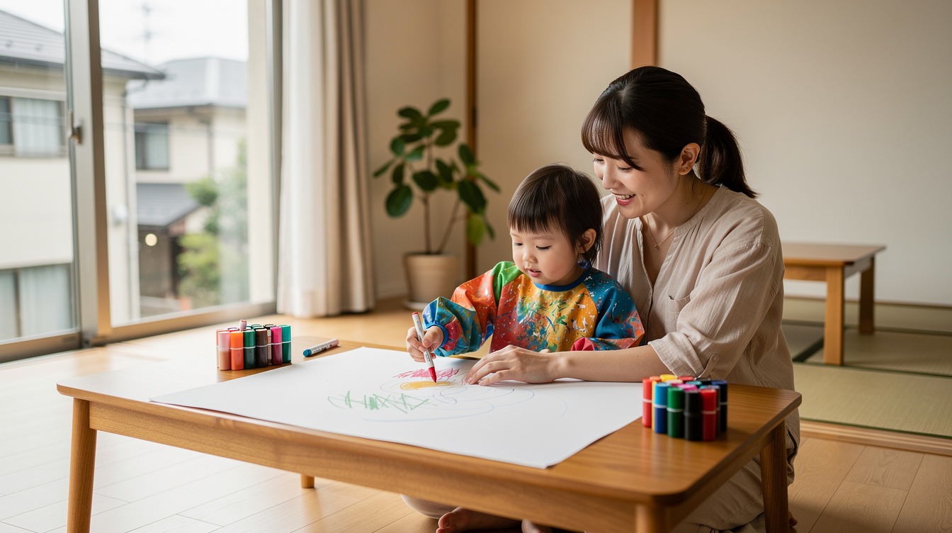 2歳室内遊びアート汚れない:おすすめ7つの方法