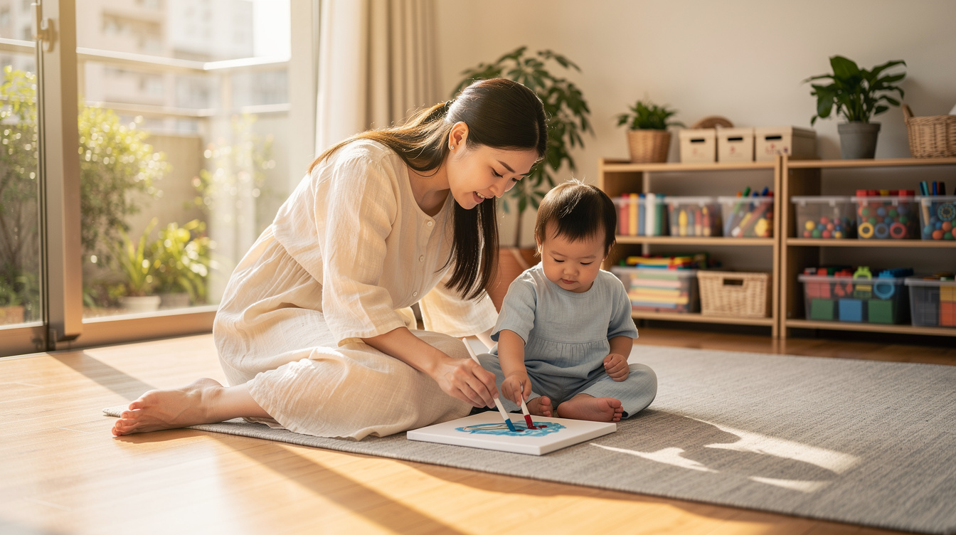 2歳室内遊びアート汚れないが注目される理由
