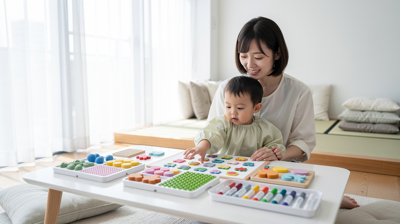 2歳室内遊びアート汚れない7つのアイデア完全紹介