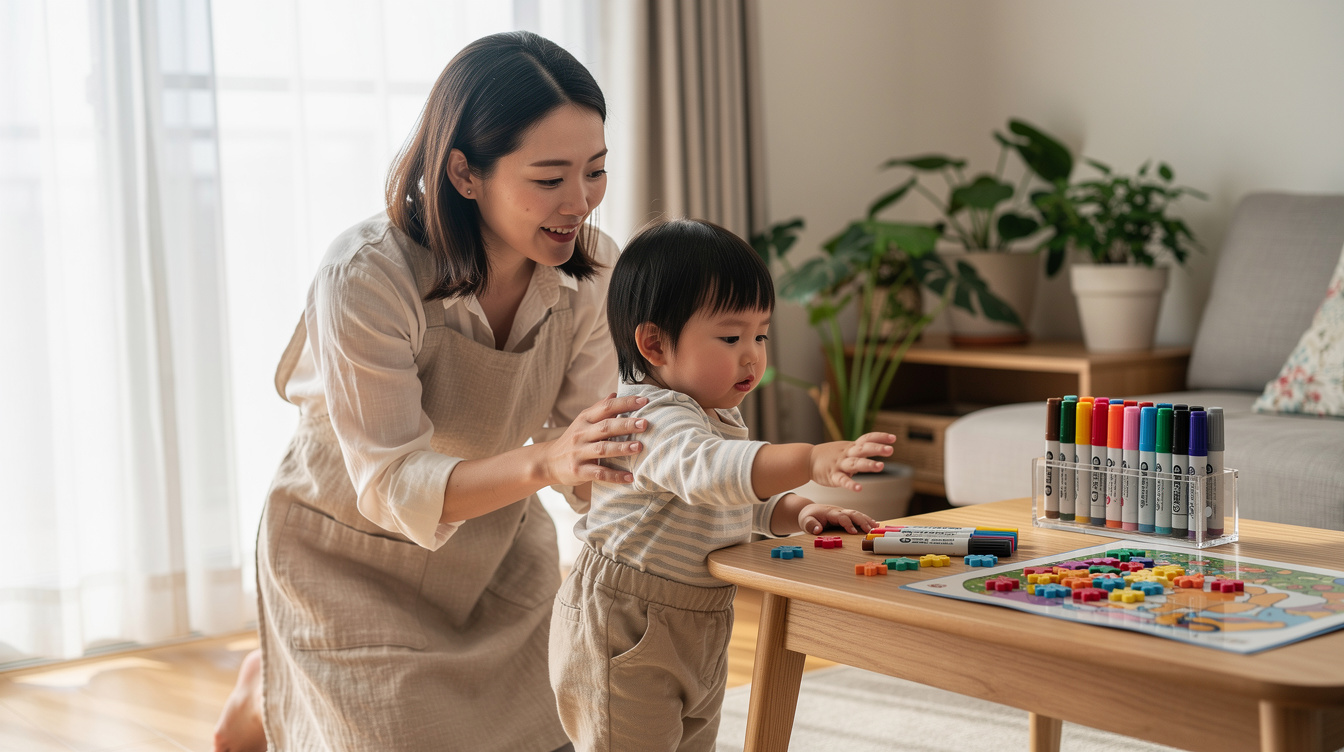 2歳室内遊びアート汚れない7つのアイデア