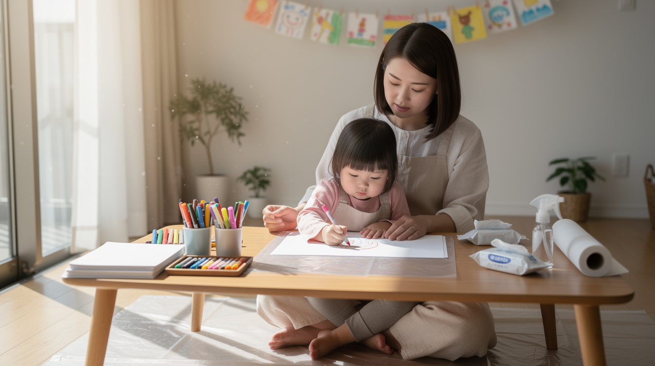 2歳室内遊びアート汚れないが難しい理由と対策の基本