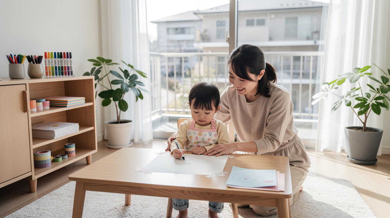 2歳室内遊びアート汚れないが大切な理由とは?